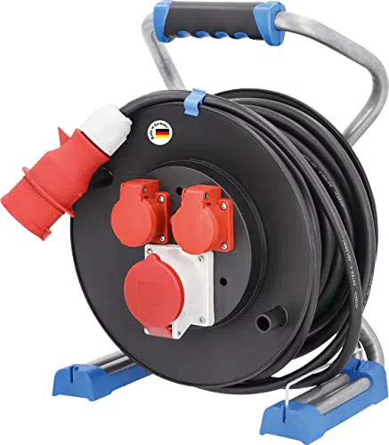 Schwabe Xperts Doppelrohr Profi-Kabeltrommel 40 m H07RN-F mit 400V Stecker