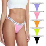 BAJAOEY Damen Baumwoll Tanga Nahtlos T-Back Thongs Sexy Unterwäsche