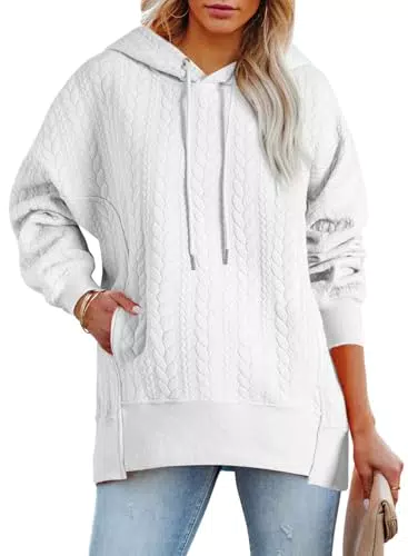 BLENCOT Damen Oversized Kapuzenpullover Langarm Sweatshirt für Herbst und Winter