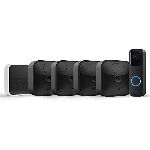 Blink Outdoor HD-Überwachungskamera mit Videotürklingel und Zwei-Wege-Audio