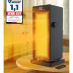 Bodepot Heizlüfter 2000W mit Thermostat, 90° Oszillation und 4 Heizmodi