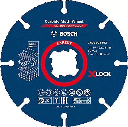 Bosch EXPERT Carbide Multi Wheel X-LOCK Trennscheibe für Hartholz Ø 115 mm