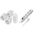 Brennenstuhl Comfort-Line Funksteckdosen-Set Mini mit Handsender und Berührungsschutz