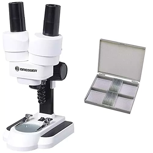 Bresser Junior Stereo 3D Mikroskop ICD-Pro mit 20x und 50x Vergrößerung