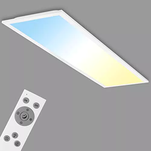 Briloner Leuchten LED Deckenlampe dimmbar mit Fernbedienung, 24W, 2600 Lumen