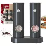 CIRCLE JOY Elektrische Gewürzmühlen mit LED-Licht und einstellbarer Grobheit