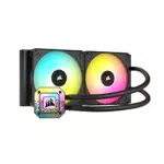 Corsair iCUE H100i ELITE CAPELLIX XT Liquid CPU Cooler - Zwei AF120 RGB ELITE Lüfter - 240mm Radiator - Intel LGA 1700