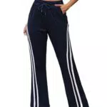 Crewhpo High Waist Jogginghose Damen mit Weitem Bein für Sport und Freizeit