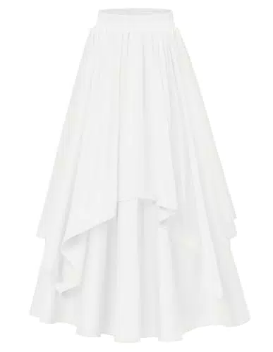 Damen Mittelalter Rock mit elastischer Taille - Eleganter Renaissance Trachtenrock