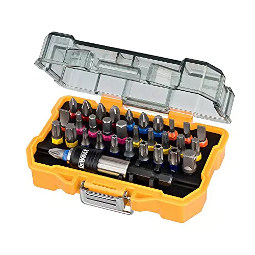 DeWalt DT7969 Schrauberbit-Set mit Farbcodierung für präzises Arbeiten