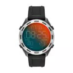 Diesel Herrenuhr Crusher, Digitales Uhrwerk, 46mm rauchfarbenes Nylongehäuse mit Silikonarmband