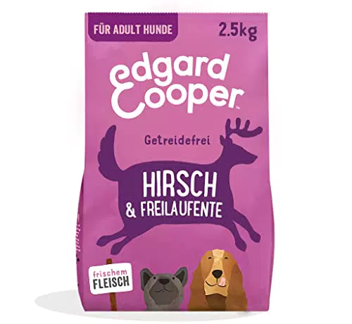 Edgard & Cooper Hundefutter - Getreidefreies Trockenfutter mit Hirsch und Ente