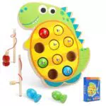 EPCHOO Magnetisches Angelspiel aus Holz – Montessori Lernspielzeug für Kinder ab 2 Jahren