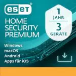 ESET HOME Security Essential 2024 - Umfassender Schutz für 5 Geräte - Sicheres Banking & Surfen - Webcam-Schutz - Für Windows, macOS und Android
