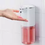 Fantictas Automatischer Seifenspender mit Wandbefestigung, USB wiederaufladbar