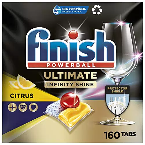 Finish Ultimate Infinity Shine Citrus Spülmaschinentabs Geschirrspültabs für ultimative Reinigung
