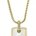 Fossil Damenkette Heritage Crest aus Edelstahl, Modell JF04529710