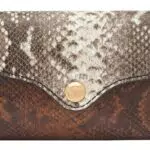 Fossil Damen Geldbörse Trifold Heritage Leder Python-Optik, SL8282874