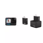 GoPro HERO10 Actionkamera mit Front-LCD, Touch-Rückseite und Dual-Akkuladegerät