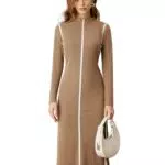 GRACE KARIN Langarm Kleid für Damen – Stilvolles Business Outfit für Hochzeitsgäste