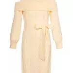 GRACE KARIN Mädchen Langarm Pullover Kleid mit Rundhals und trägerlosem Design