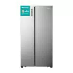 Hisense RS677N4BFD Side by Side Kühl-Gefrierkombination/ Inverter-Kompressor/ Flaschenablage/ 2 FreshZone/Gemüsefach / Kühlteil 334 l/ Gefrierteil 185 l/ 41 dB/ 247 kWh/ Jahr