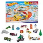 Hot Wheels Adventskalender 2024 mit Spielmatte und winterlichem Zubehör