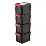 Iris Ohyama Kunststoff-Aufbewahrungsbox MBX-2 stapelbar 2 Liter