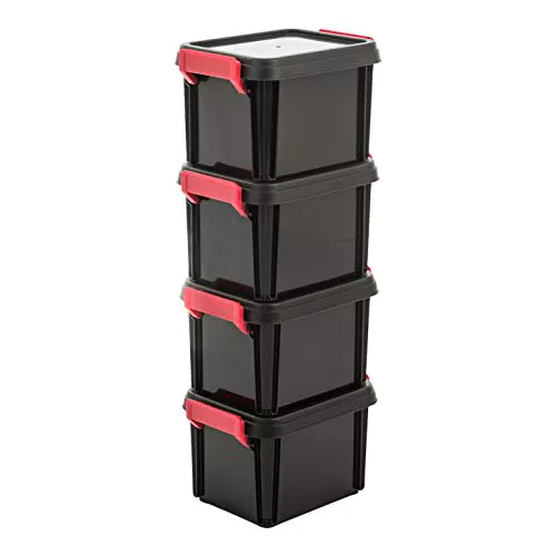 Iris Ohyama Kunststoff-Aufbewahrungsbox MBX-2 stapelbar 2 Liter