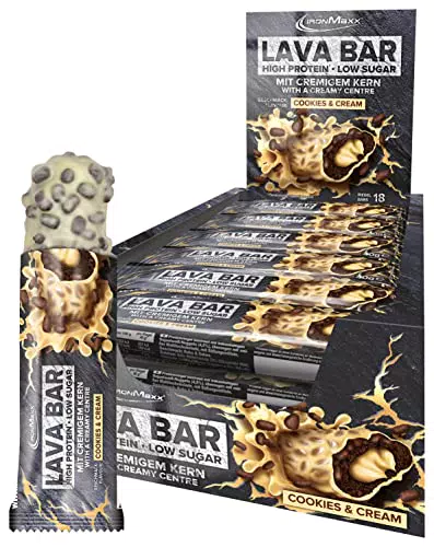 IronMaxx Lava Bar Proteinriegel - Caramel Fudge Brownie 18 x 40g