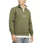 JACK & JONES Herren Stehkragen Pullover JORVESTERBRO Quarter Zip - Relaxed Fit