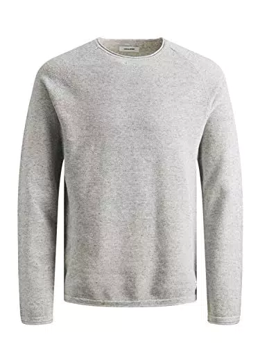 Herren Jack & Jones Strickpullover, Rundhals Basic Langarm Sweater