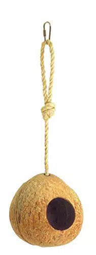Kerbl Kokos-Vogelhaus Ø 12 cm – Natürliche Futterstelle für Vögel
