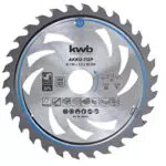kwb Kreissägeblatt 190 mm für Akkumaschinen – geeignet für Holz und Spanplatten