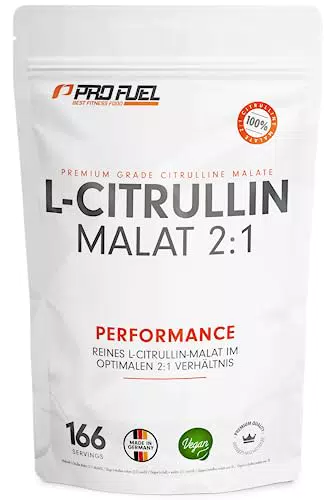 L-Citrullin Malat Pulver - Hochdosiert, Laborgeprüft, 100% Vegan, Pre-Workout
