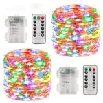 LEDYA Lichterkette für Innen und Außen mit Timer – 100 LEDs für Garten und Party