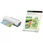 Leitz Heißlaminierfolien A4 80 mic, Hochwertige Laminierfolien im 100er Pack