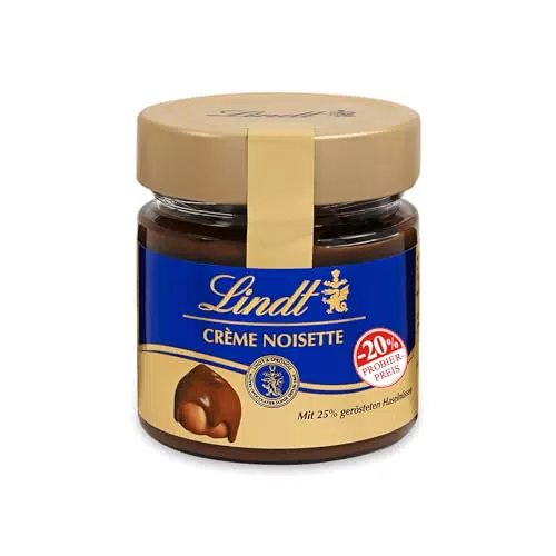 Lindt Haselnusscreme mit Kakao - Cremiger Brotaufstrich für Schokoladenliebhaber