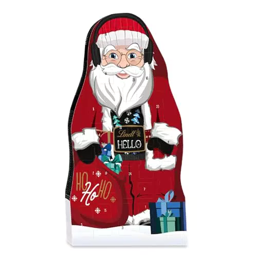 Lindt HELLO Santa Adventskalender 2024 - Süße Überraschungen für Weihnachten