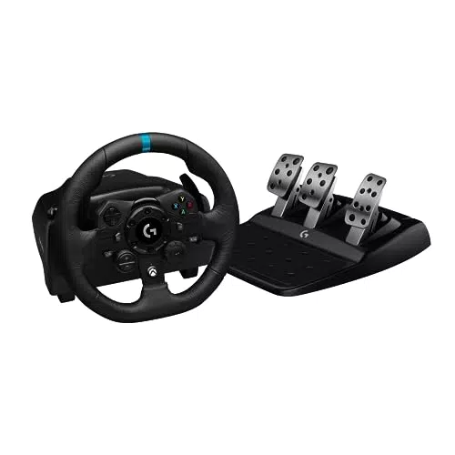 Logitech G923 TRUEFORCE Gaming Rennlenkrad mit Pedalen und Kraftrückkopplung