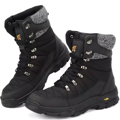 Lvptsh Herren Damen Winterstiefel Wasserdicht Gefütterte Trekkingschuhe Outdoor
