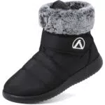 Lvptsh Wasserdichte Schneestiefel für Damen und Herren, gefüttert, warm und leicht