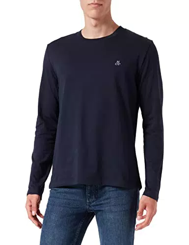 Marc O'Polo CASUAL Longsleeve Langarm Herren Shirt Classic Landarmshirt Longshirt aus Baumwolle Größe: M