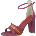 Marco Tozzi Damen Sandalette mit Blockabsatz und weichem FEEL ME Fußbett