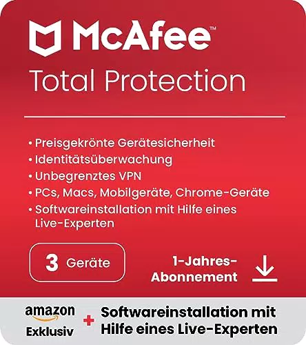 McAfee Total Protection 2024 | Virenschutz und Internet-Sicherheit mit VPN