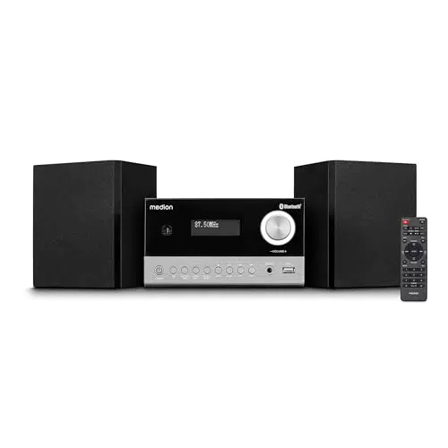 MEDION E64088 Kompaktanlage mit DAB+, CD-Player, Bluetooth und USB-Anschluss