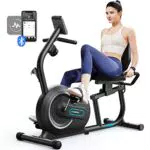 MERACH Liegeergometer mit 8 Widerstandsstufen, Bluetooth und LCD-Display