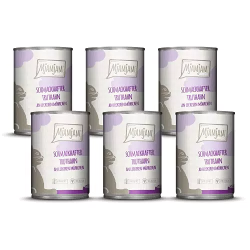 MjAMjAM - Premium Nassfutter für Katzen - Purer Fleischgenuss mit saftigem Hühnchen & leckerem Rind an gedämpftem Kürbis