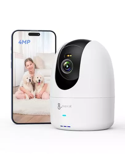 NAPCAT Überwachungskamera Innen mit Spotlight, WLAN, Auto-Tracking und Zwei-Weg-Audio