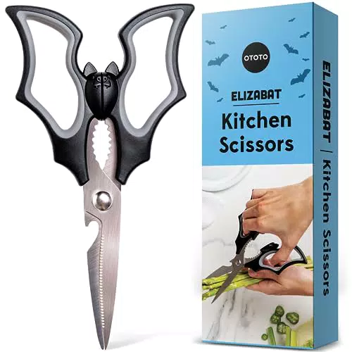 OTOTO Elizabat Küchenschere – Niedliche Fledermaus-Schere für Halloween-Geschenke
